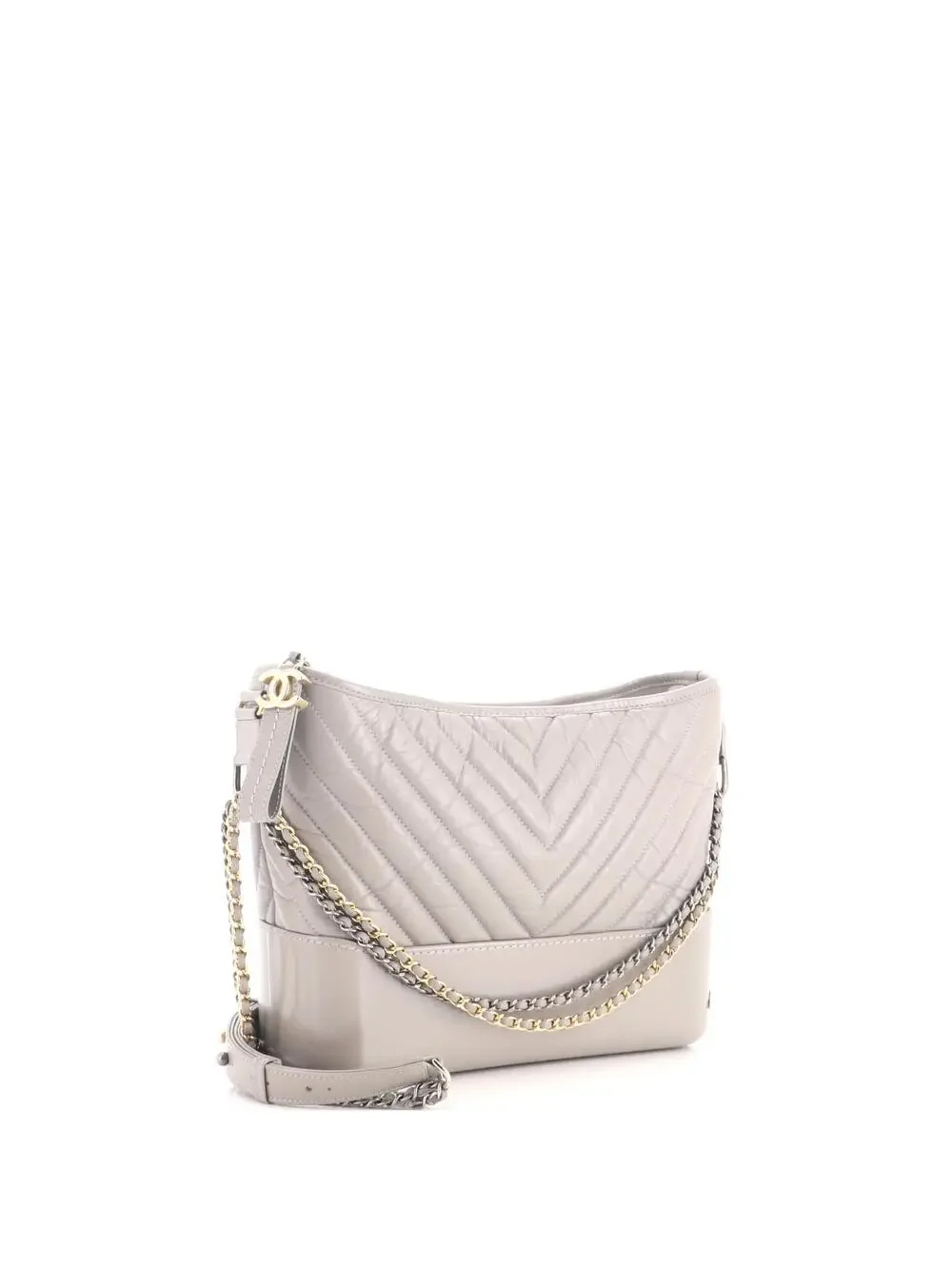 Chanel Gabrielle Hobo Chevron Aged #333503C18B